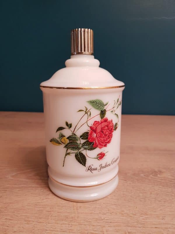 Pot vintage motif rosa indica - le grenier d'emilie